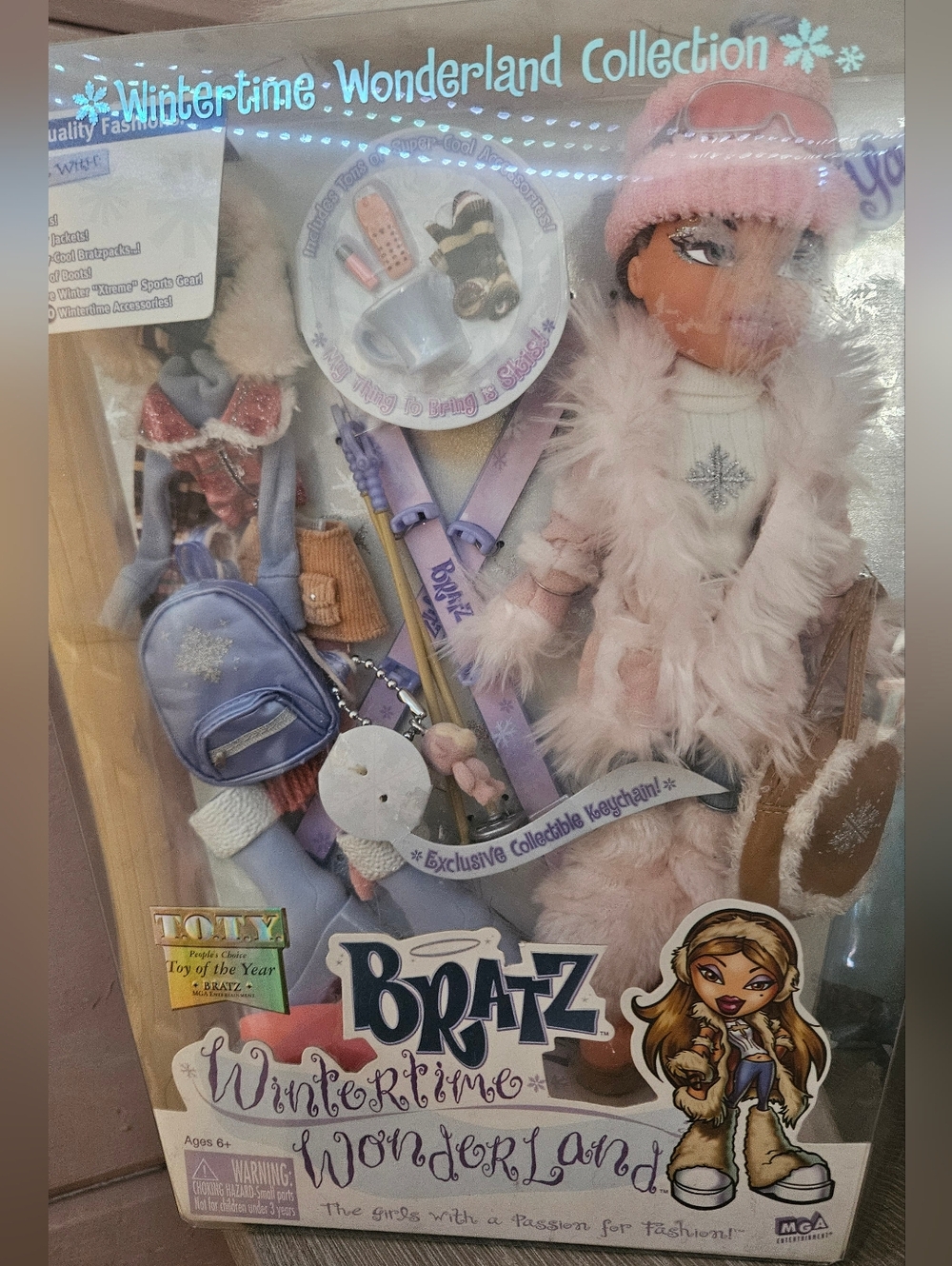 Bratz Wintertime Wonderland Doll with Pink Faux-Fur Coat